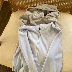 2 Juicy Couture girls zip up